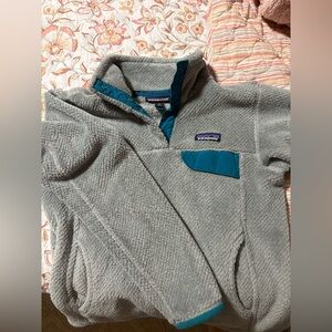 Patagonia Gray and Blue Women's Sweater